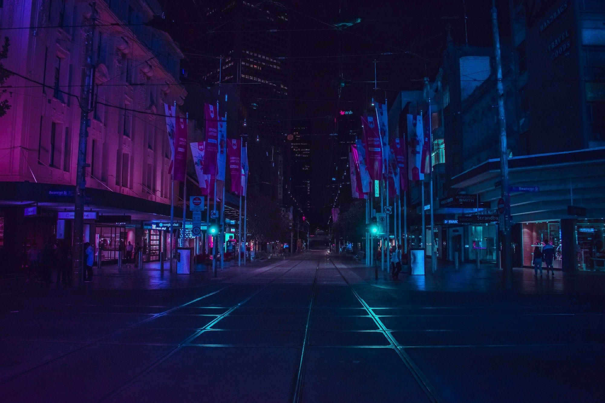 Deep blue nocturnal color experiment